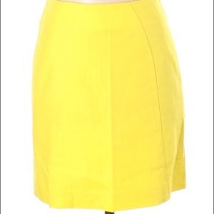 Loft Textured Yellow Mini Skirt